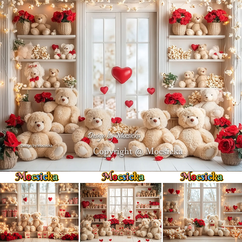 Toys Background For Kids - Mocsicka День святого Валентина фон для