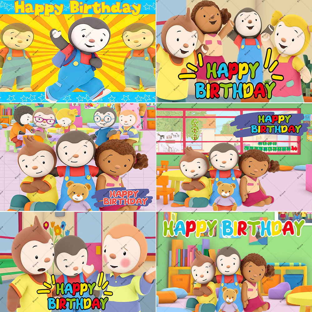 Toys Background For Kids - Мультфильм Tchoupi Penguin детский день рождения