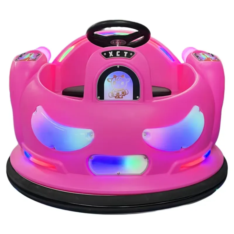 Kids Toys Manufacturers - Розовый электрический бампер-кар с разноцветной подсветкой