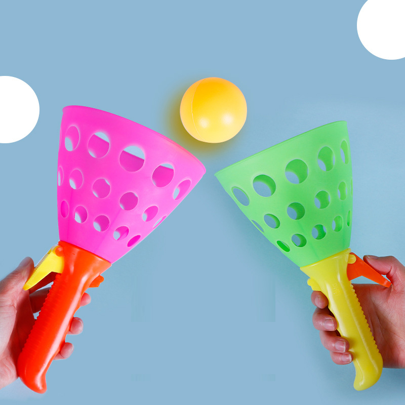 Catapult Launcher Toy - Двойная катапульта-ловушка для метания мячей, прыгучий