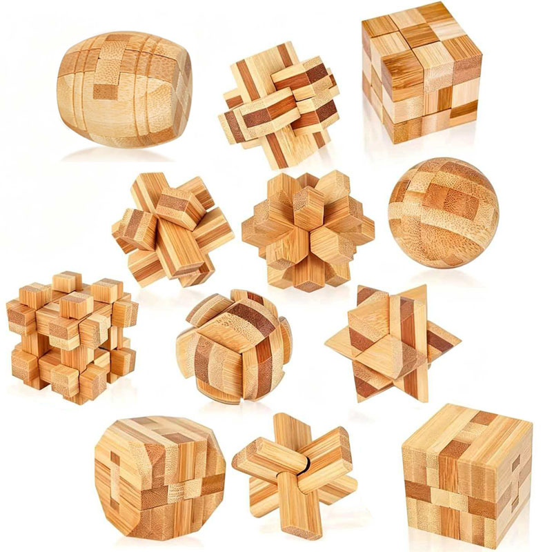 Wooden Puzzle Kids - НОВИНКА: Головоломка Лу Бань 4,5 см,