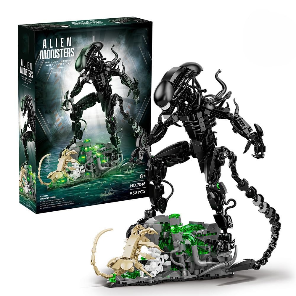 Xenomorph Kids Toys - 958 шт., набор строительных блоков «Чужой