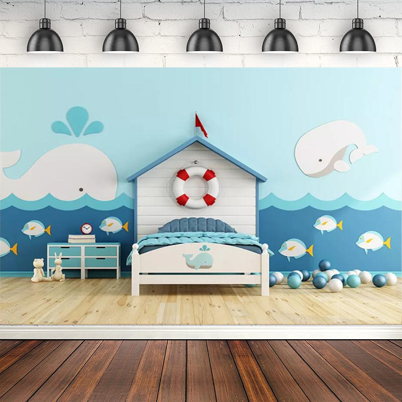 Toys Background For Kids - Синий океан Крытый детский фон для