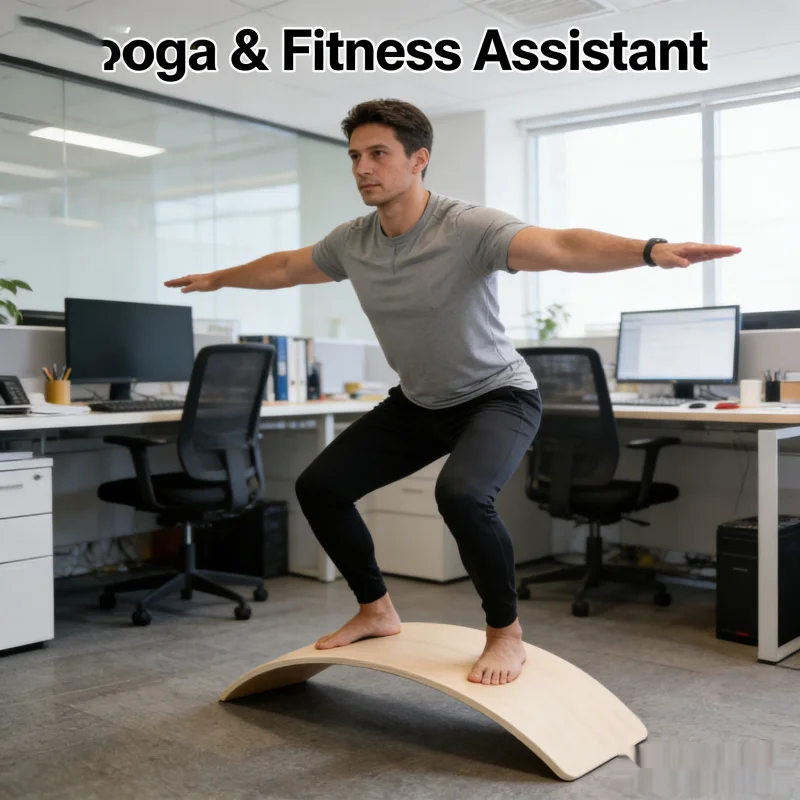 Kids Yoga Toys - Деревянная балансировочная доска Монтессори для детей,
