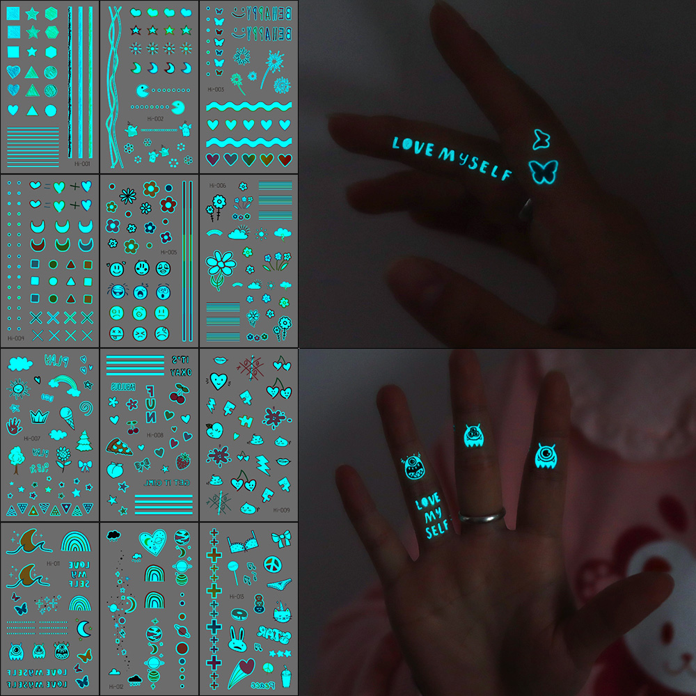 Светящиеся в темноте тату-накл – обзор и цена Glow In Dark Stars