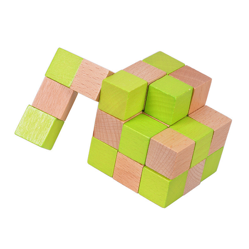 Деревянный кубик змеи, головол – обзор и цена Wooden Puzzle Kids