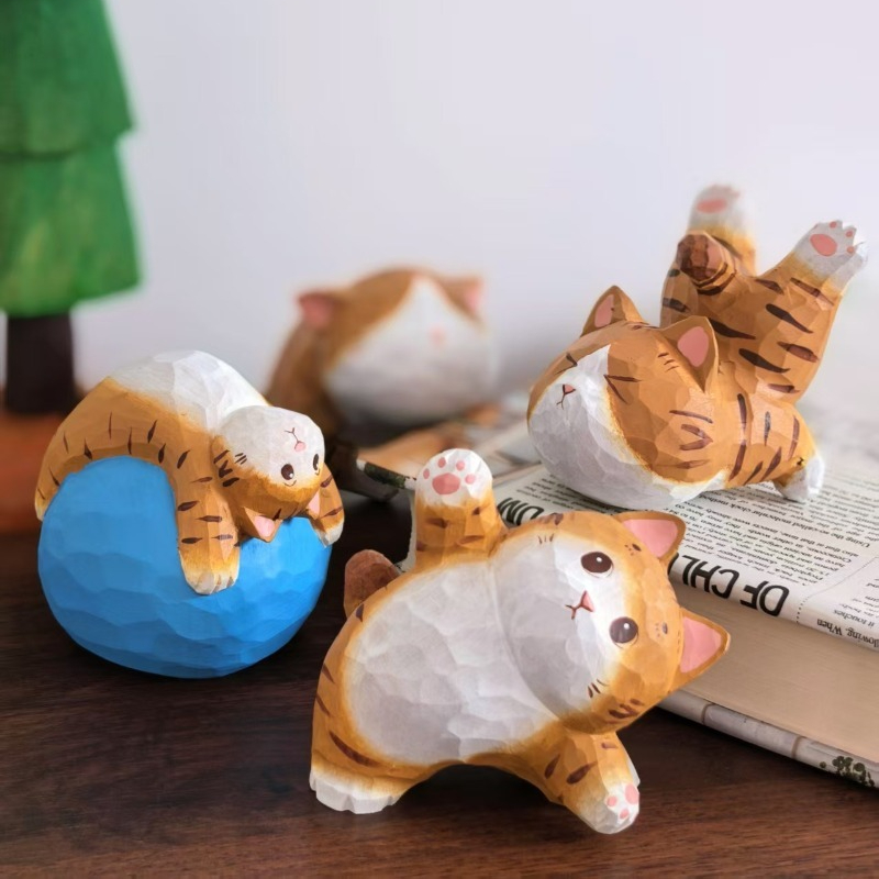 Деревянная фигурка котенка руч – обзор и цена Kids Yoga Toys